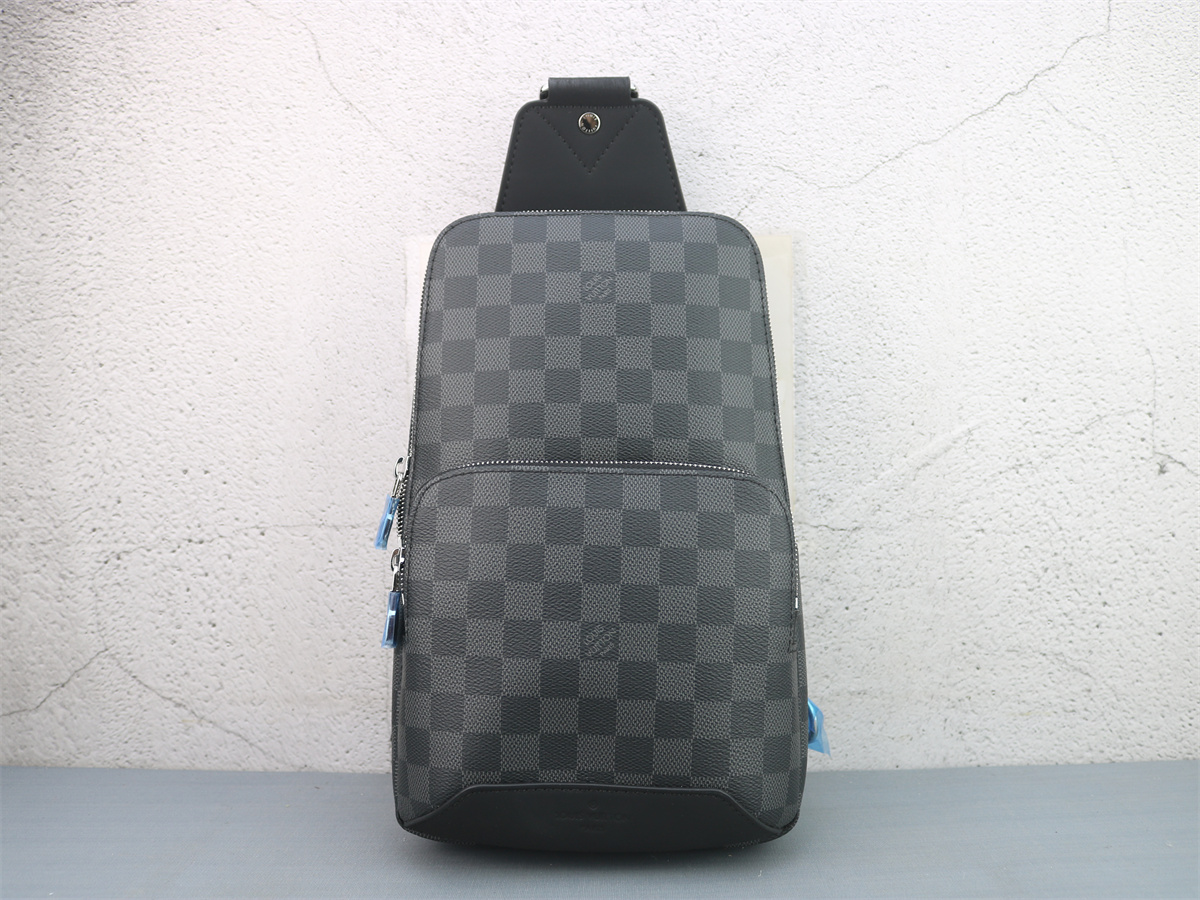 Free Shipping LV Damier Graphite Avenue Sling Bag N41719 31X20X10cm